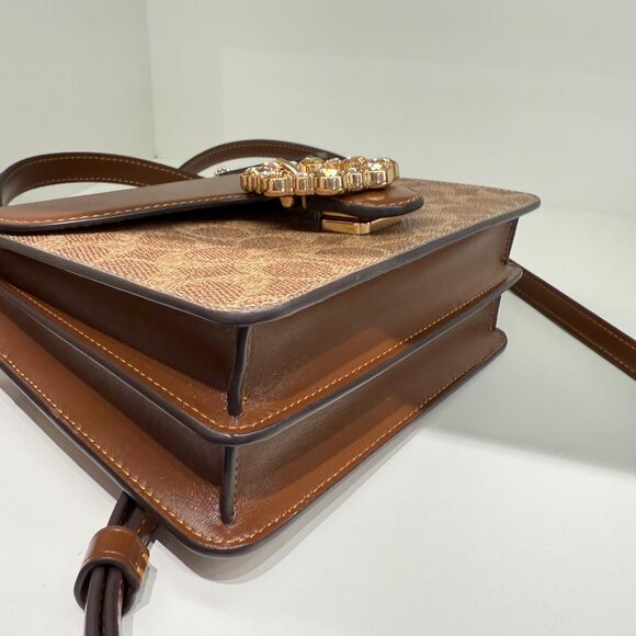 Coach Courtney Top Handle Bag In Signature Canvas CCE22 - Picture 4 of 7